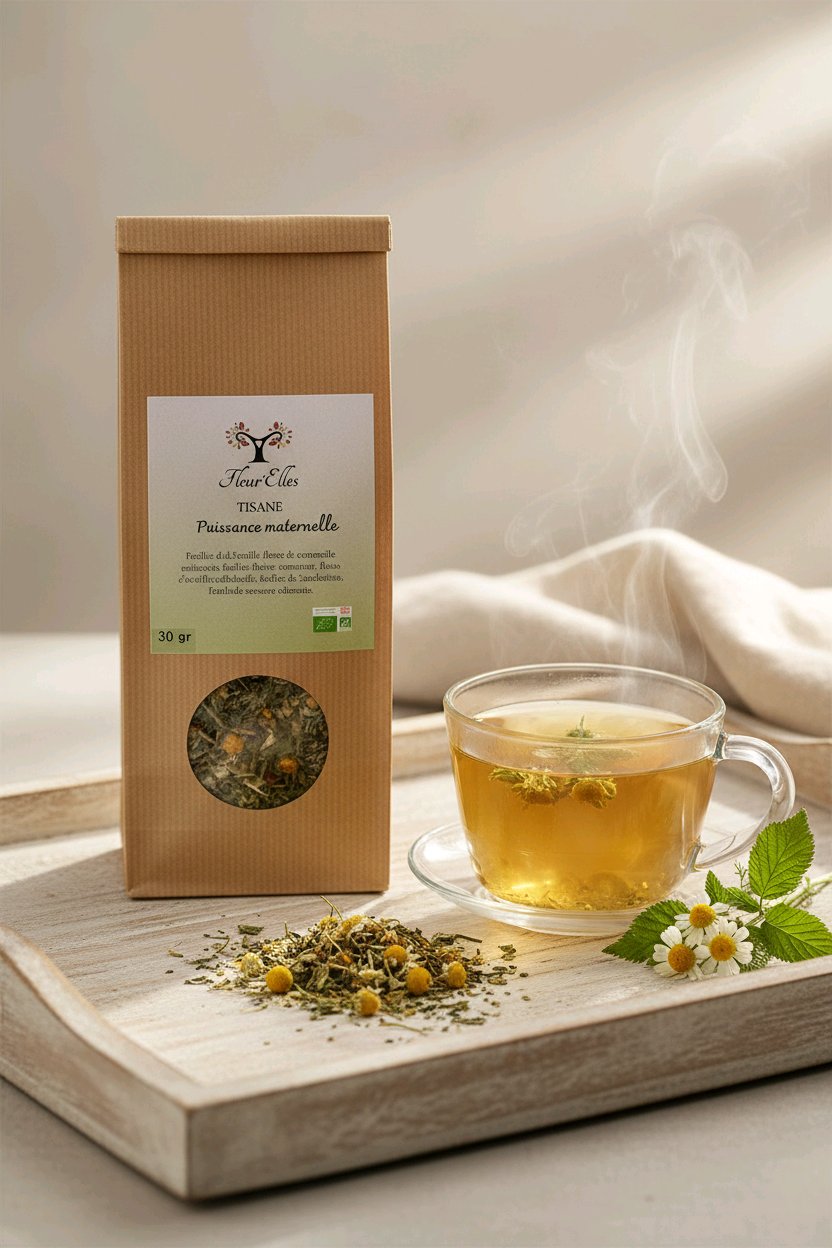 Tisane accouchement post partum fleurelles